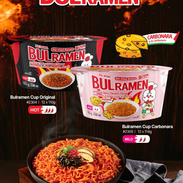 Bulramen Ramen Original Flavor Bowl 110g X 12ks