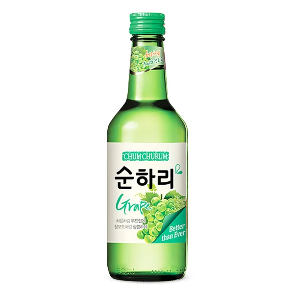 (Lotte) ChumChurum Soonhari Fruit Soju 350ml 1/2 box (10 ks) - Grape