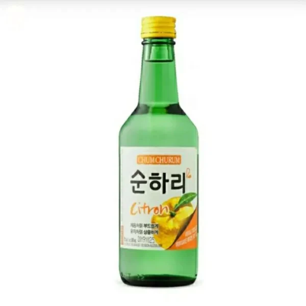 (Lotte) ChumChurum Soonhari Fruit Soju 350ml  1/2 box (10 ks)- Citron